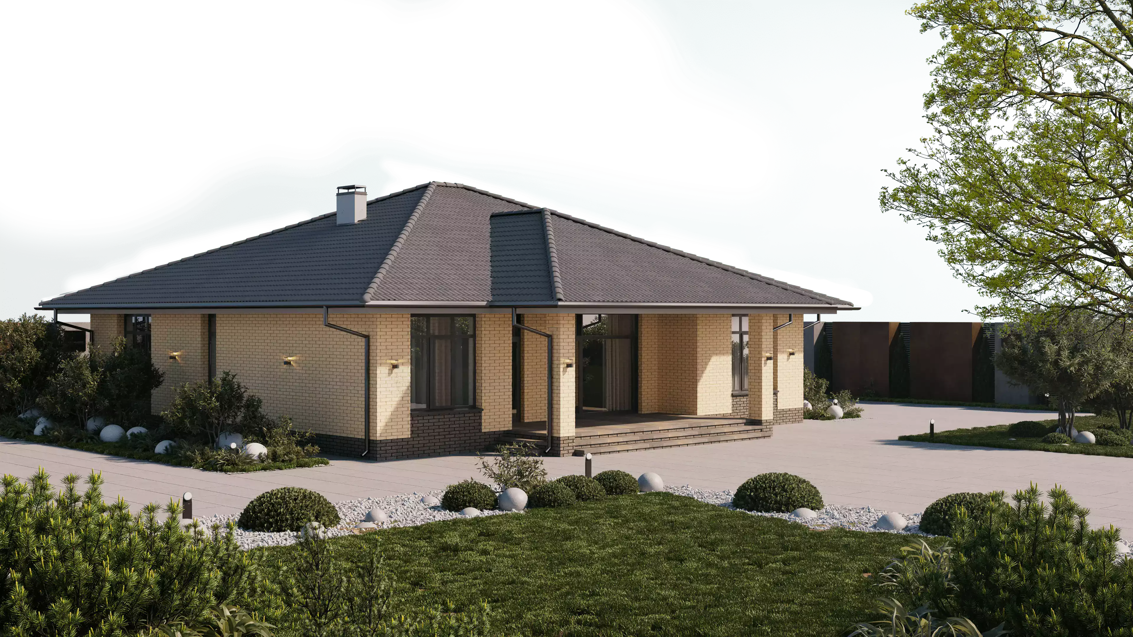 Дом brick wave spring