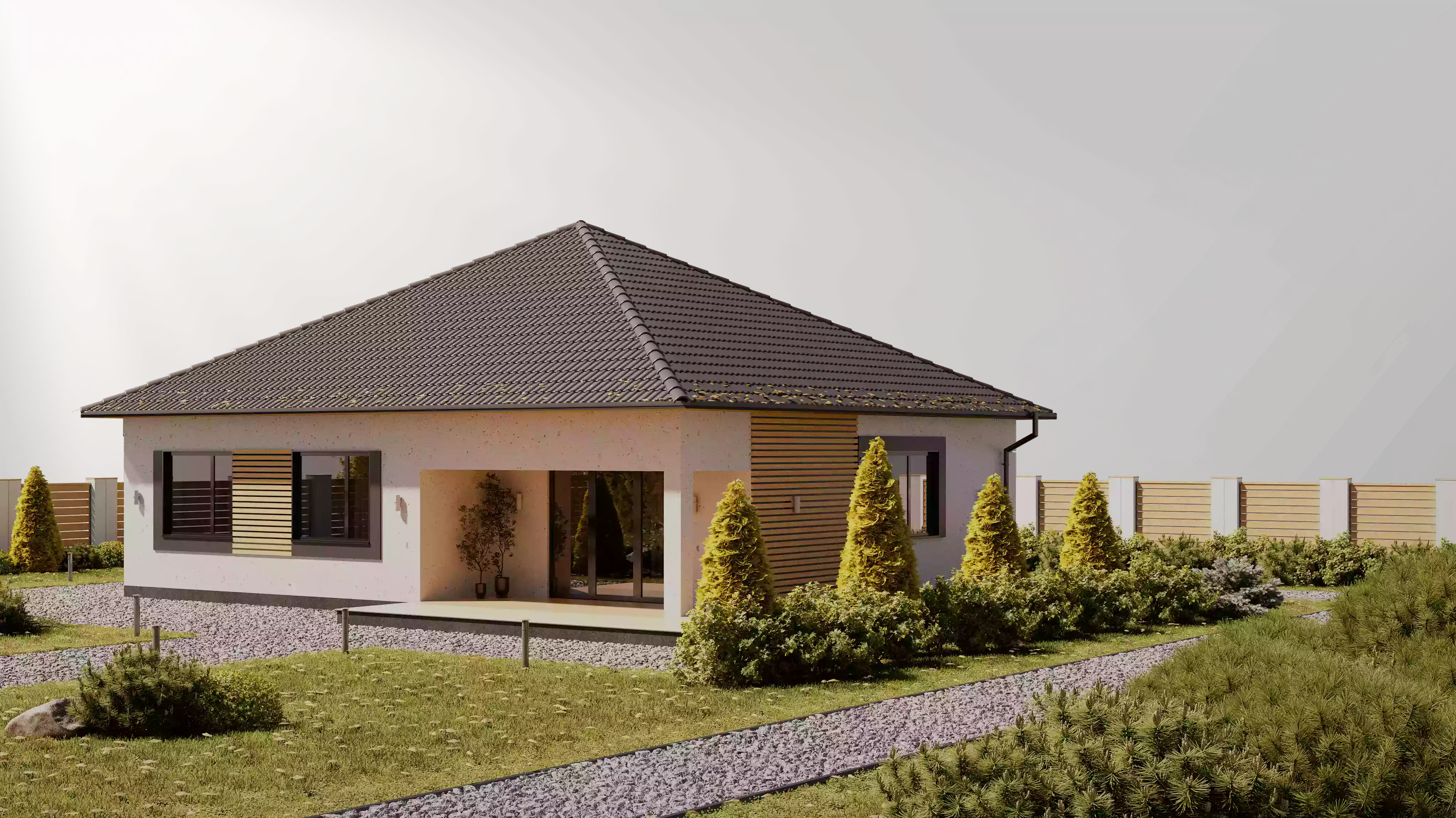 Дом stucco wave autumn