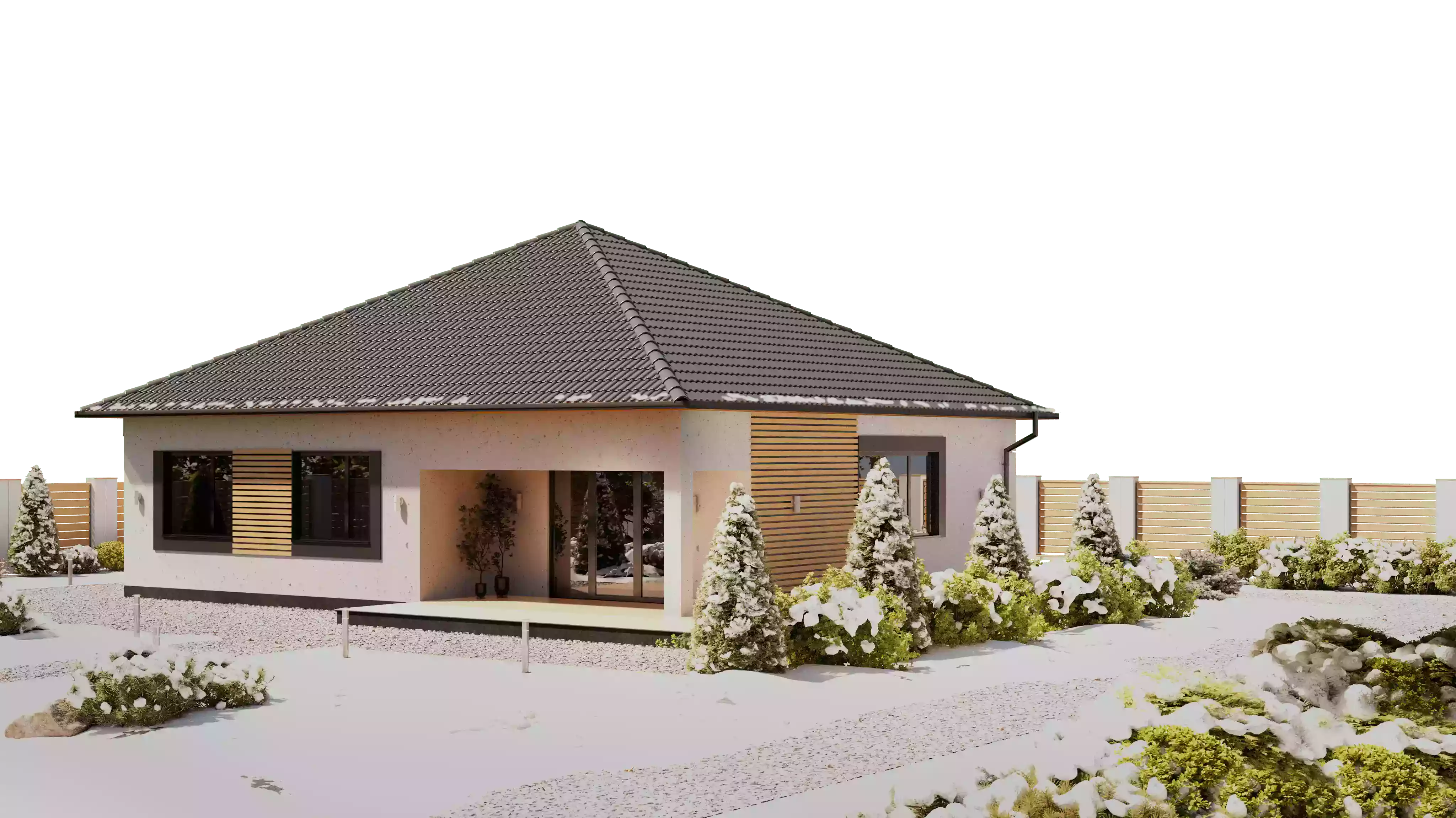 Дом stucco wave winter