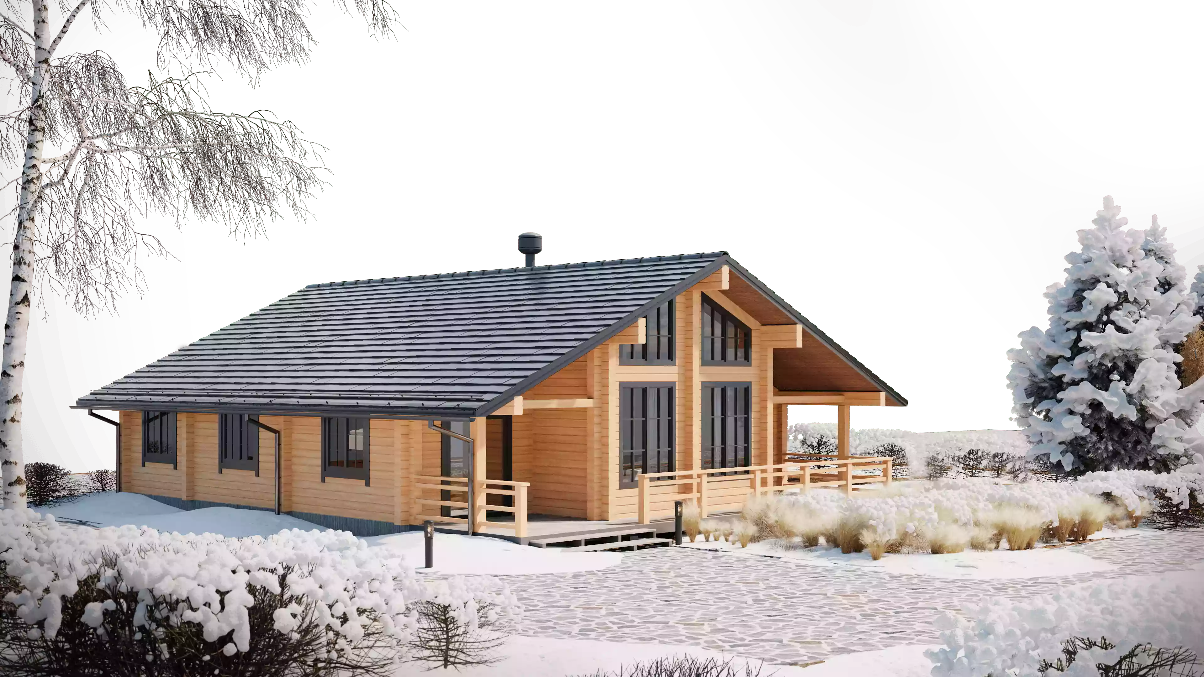 Дом wood flat winter